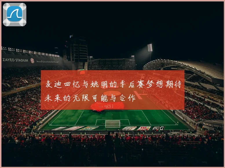 麦迪回忆与姚明的季后赛梦想期待未来的无限可能与合作